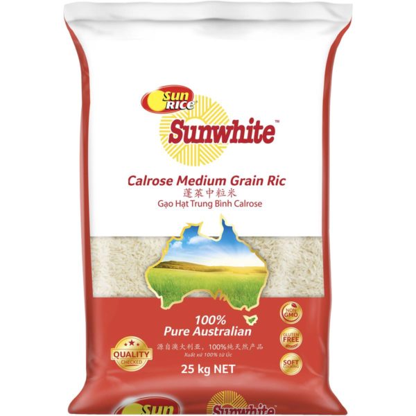 Sunwhite Medium Calrose 25kg