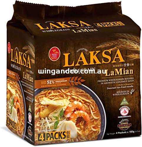 PRIMA WHOLEGRAIN LAKSA 185G*4