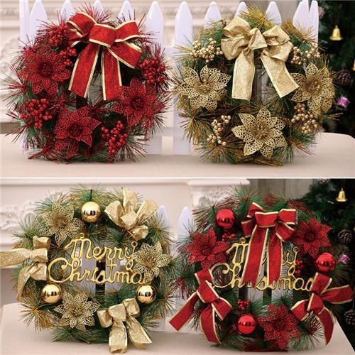 Collage Christmas Ring Wreath On Colored Stock Photo 2341855481 |  Shutterstock