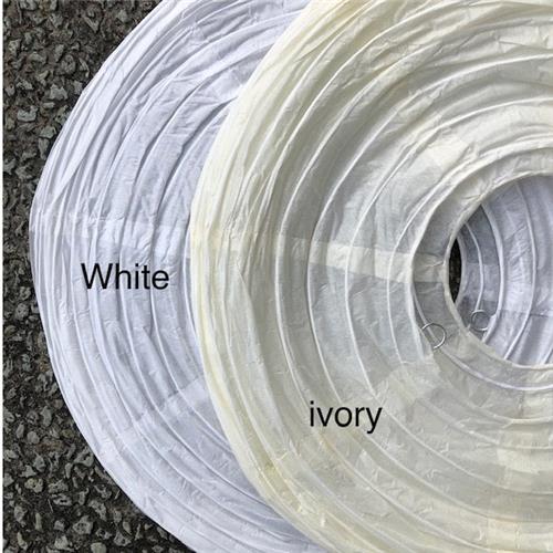 Round Paper Lantern – (24inch) 60cm – ivory – WING & CO 云客亚超